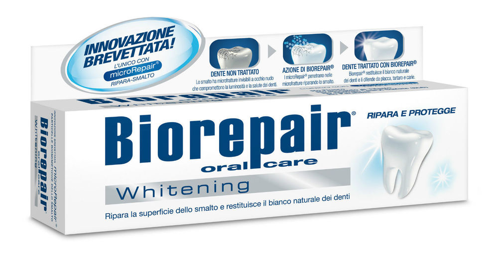 BioRepair  зубная паста отбеливающая 75 мл global white отбеливающая зубная паста whitening max shine