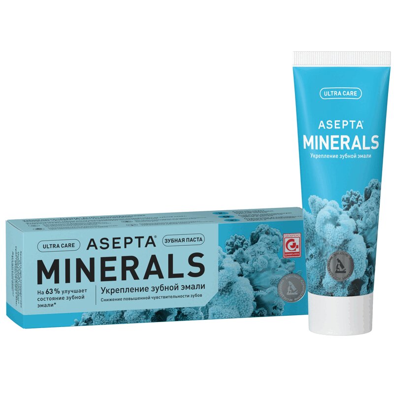 

Asepta Minerals/Plus Зубная паста для реминерализации эмали 75 мл