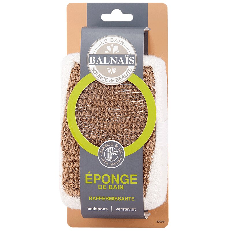 Изображение товара Спонж для пилинга Balnais из бамбука и льна