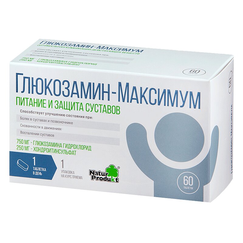 

Глюкозамин-Максимум таблетки 60 шт