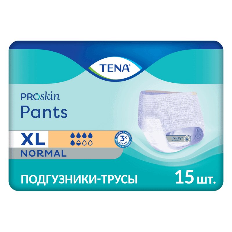 Изображение товара Подгузники-трусы для взрослых TENA Pants Normal XL 15 шт — защита и комфорт