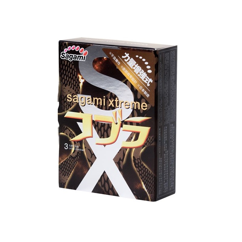 Изображение товара Sagami Xtreme Cobra Презервативы конусообразные 3 шт