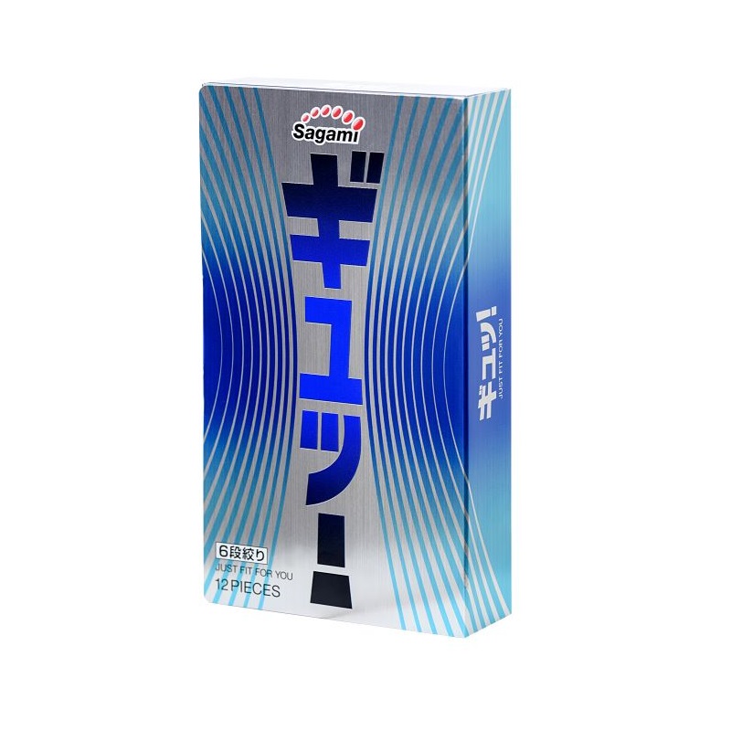 Изображение товара Презервативы Sagami 6 Fit V волнистые без соска-накопителя 12 шт Япония