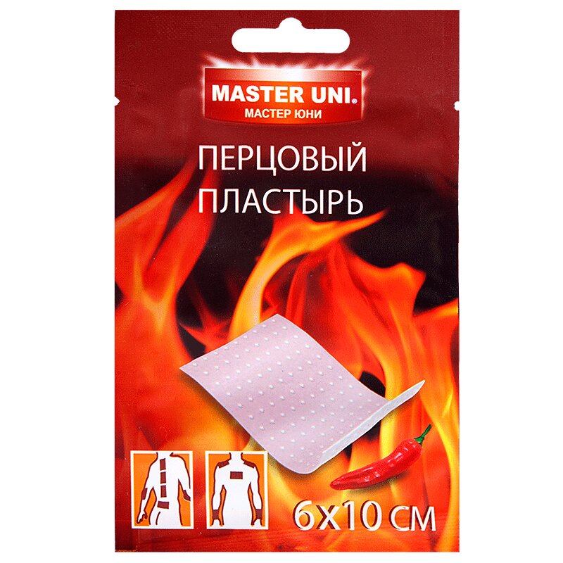 

Master Uni пластырь перцовый 6х10 см