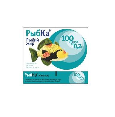 

РыбКа Рыбий жир капсулы 100 шт