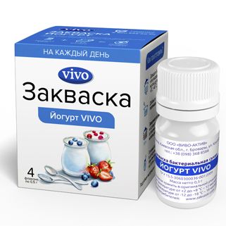 

Vivo закваска Йогурт 0,5 г 4 шт