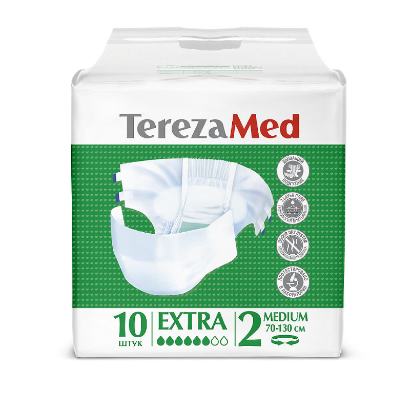 

TerezaMed Extra №2 Подгузники для взрослых размер M 10 шт