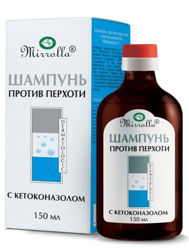 

Mirrolla Шампунь с кетоконазолом против перхоти 150 мл