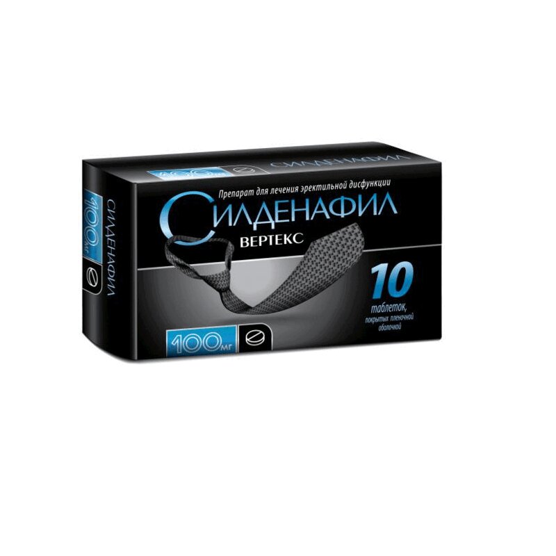 Изображение товара Силденафил 100 мг таблетки для лечения эректильной дисфункции, 10 шт
