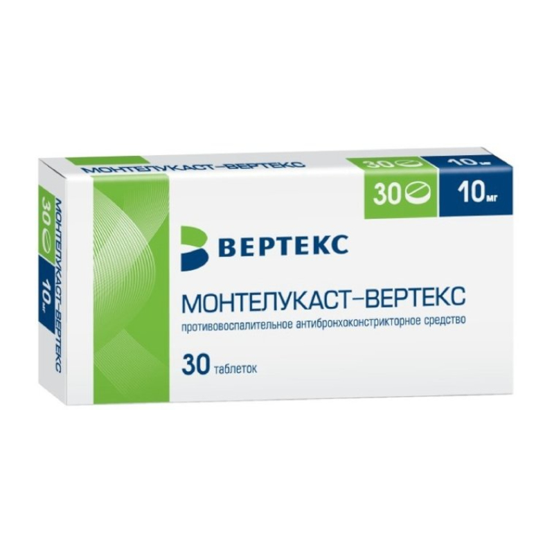 Изображение товара Монтелукаст-ВЕРТЕКС 10 мг таблетки 30 шт