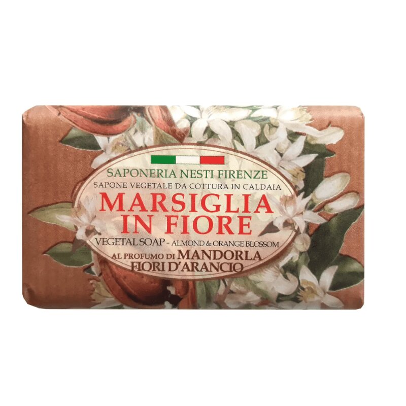 Nesti Dante Мыло Миндаль-Цветы Апельсина 125 г nesti dante мыло marsiglia toscano rosa centifolia
