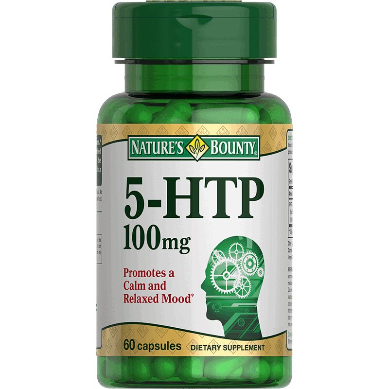 Natures Bounty 5-гидрокситриптофан капсулы 100 мг 60 шт лапша доширак б п говядина 90г