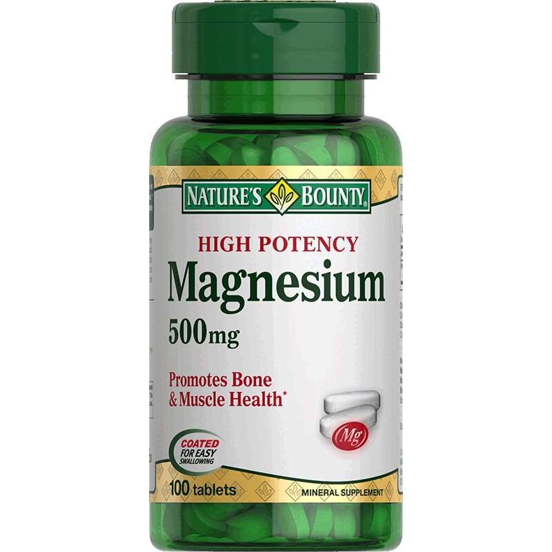 Natures Bounty Магний таблетки 500 мг 100 шт турамин магний капс 0 5г 90