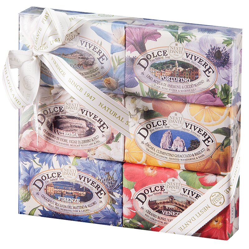 Изображение товара Натуральное мыло Nesti Dante Сладкая Жизнь 150 г - набор из 6 штук