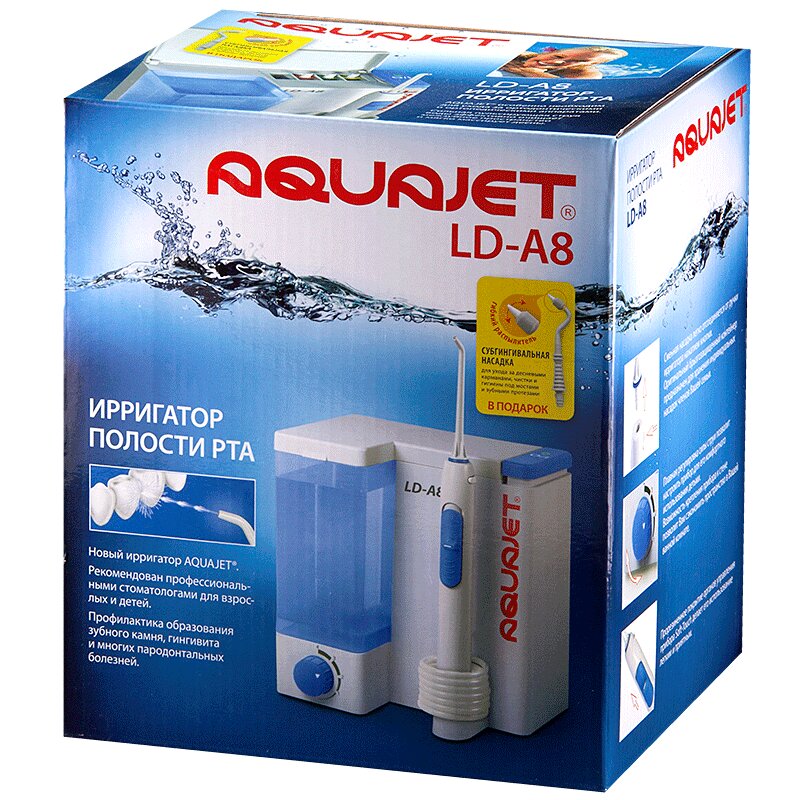 Изображение товара Эффективный ирригатор для полости рта Little Doctor Aquajet LD-A8 с Soft-Touch