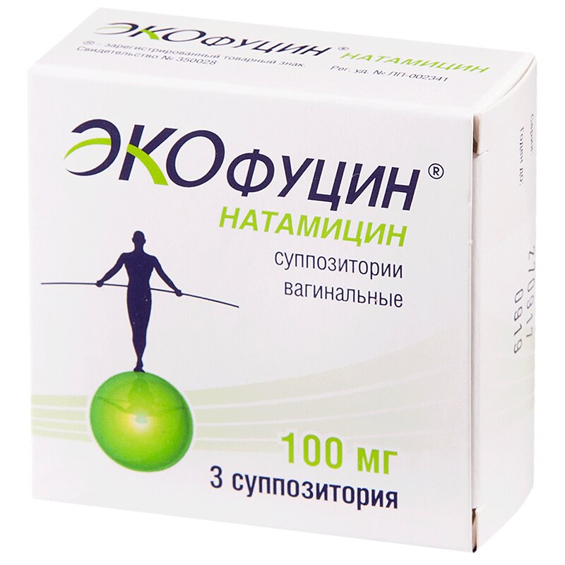Экофуцин суппоз.вагин.100 мг 3 шт кетоконазол суппоз вагин 400 мг 10