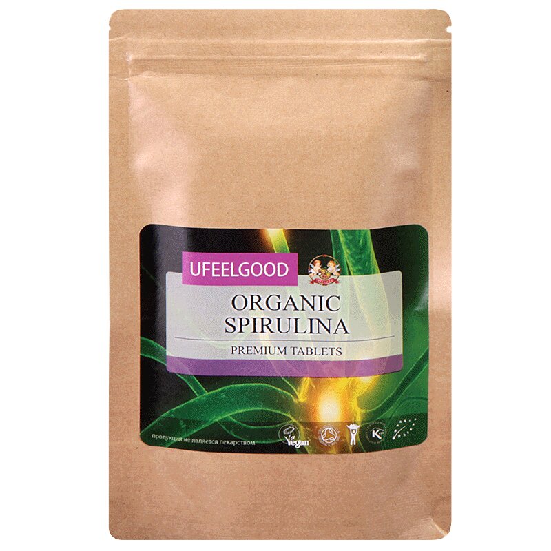 

Ufeelgood Спирулина прессованная таблетки 100 г
