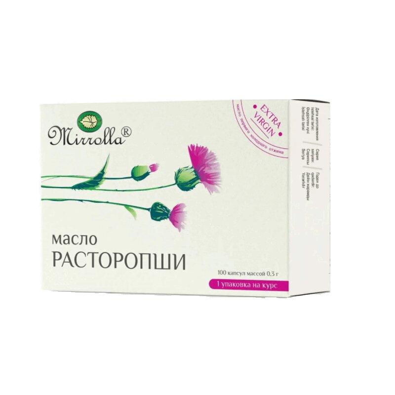 Изображение товара Mirrolla Расторопши масло капсулы 100 шт