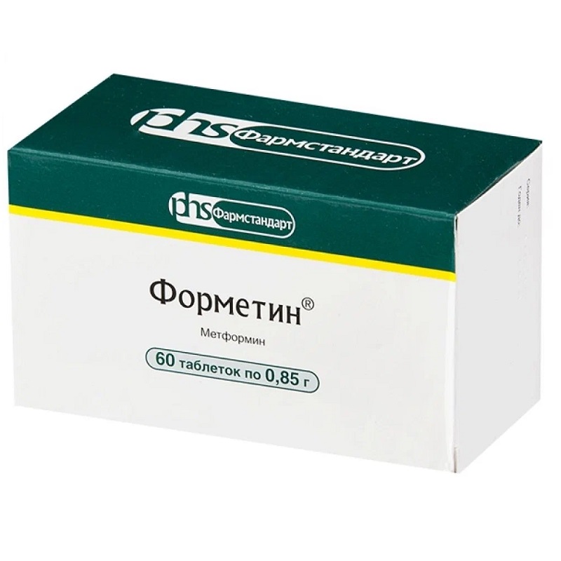 Изображение товара Форметин 0,85 г таблетки 60 шт для лечения сахарного диабета