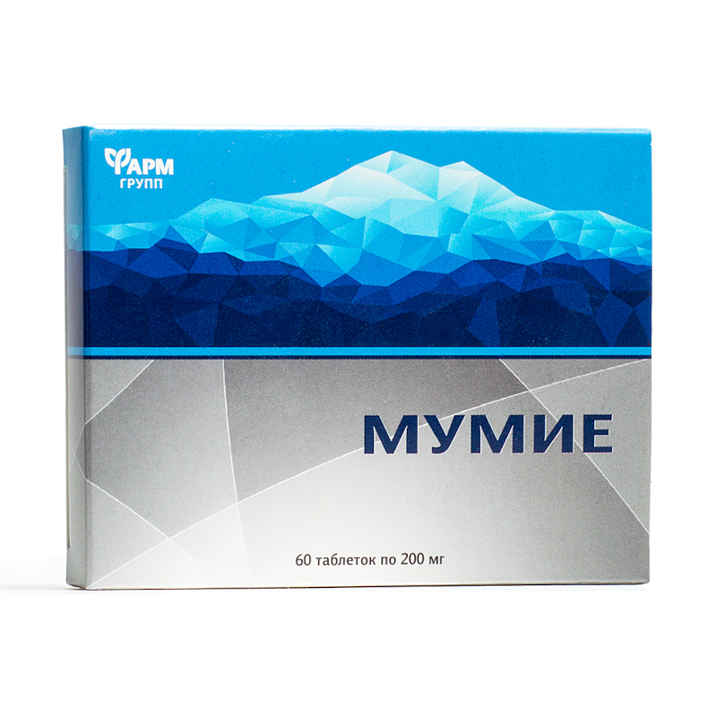 Изображение товара Мумие таблетки 60 шт природное средство для укрепления организма и заживления ран