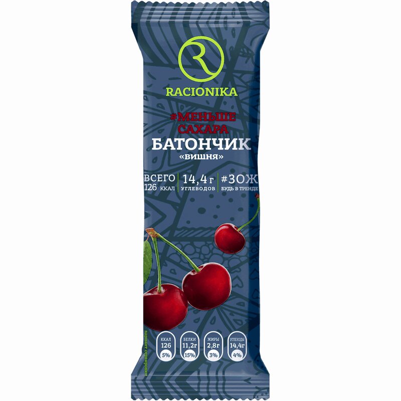 

Рационика Сахар-Контроль батончик Вишня 50г