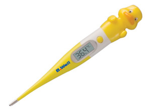 Би Вэлл Термометр WТ-06 электронный с гибким наконечником для детей гадкий утенок