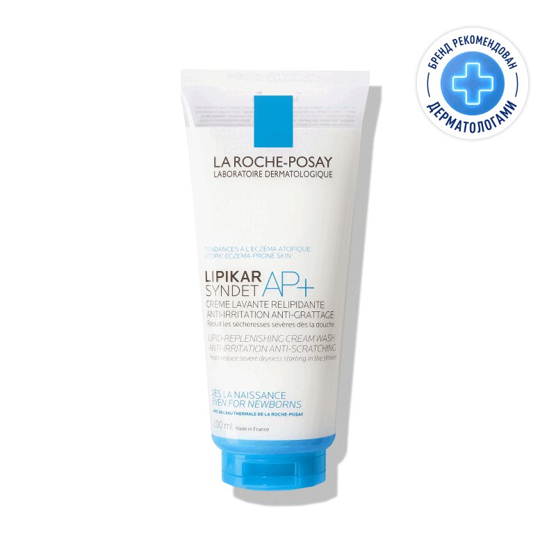 

La Roche-Posay Lipikar Syndet AP+ Крем-гель для душа очищающий для сухой кожи детей и взрослых 200 мл