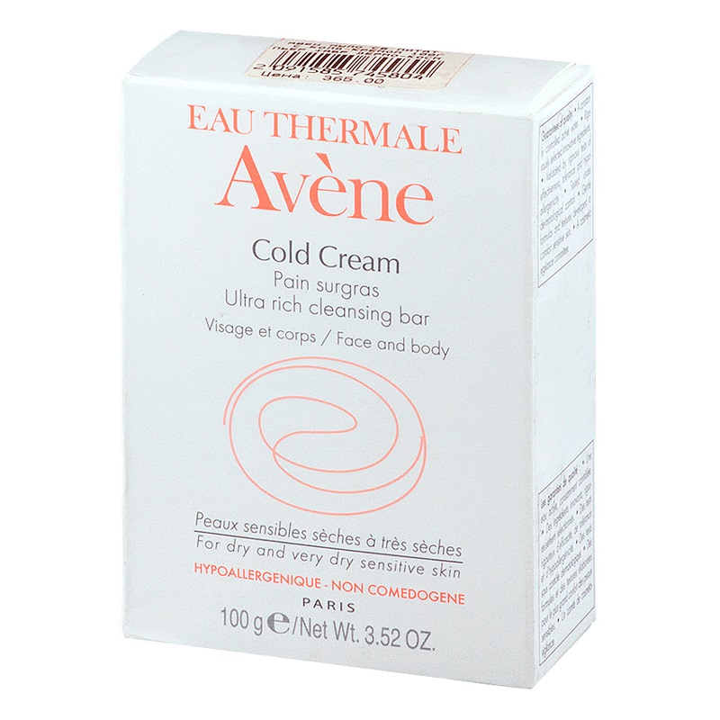 Avene Мыло сверхпитательное с колд-кремом 100 г 1 шт нежное очищающее мыло для рук и тела spa heart soap