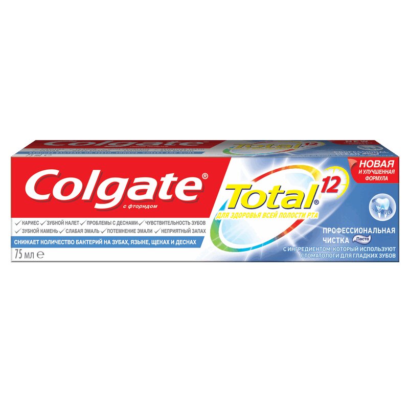 

Зубная паста Colgate Тотал 12 Профессиональная Чистка 75 мл