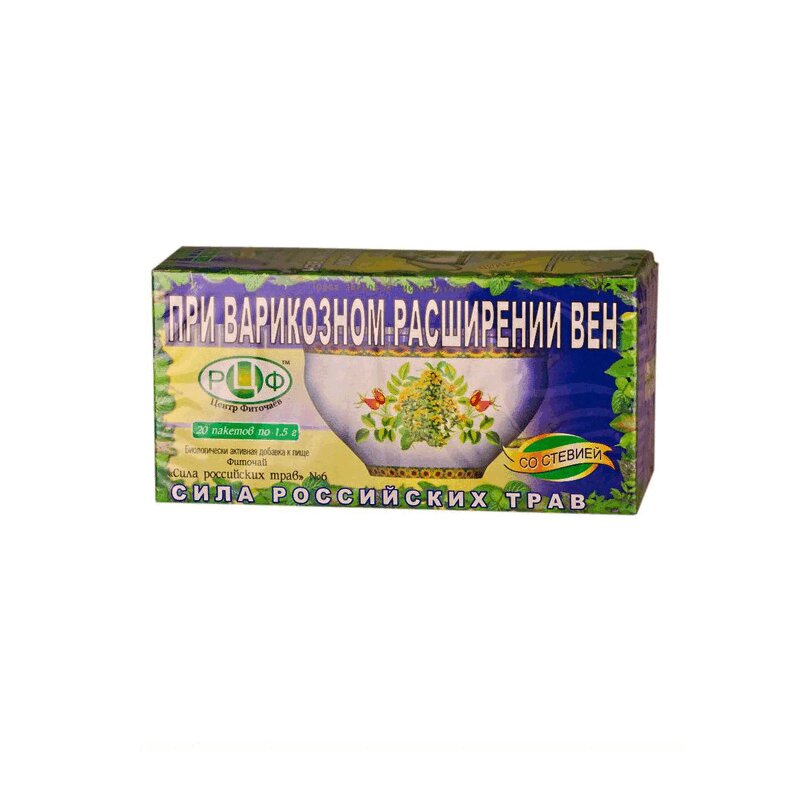 

Сила Российских Трав №06 Фиточай при варикозе ф/п 1,5г №20