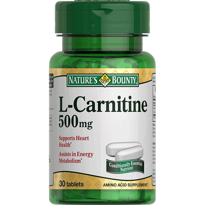 Natures Bounty Л-Карнитин таблетки 500 мг 30 шт л карнитин ромфарм р р в в в м 200мг мл амп 5мл 5