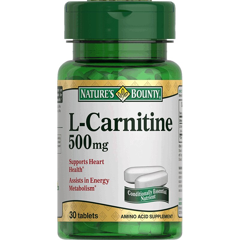 

Nature's Bounty L-карнитин 500 мг таблетки 30 шт