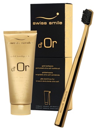 

Swiss Smile Набор Д Ор (зубная паста гелеобразная 75 мл+щетка позолоченная)