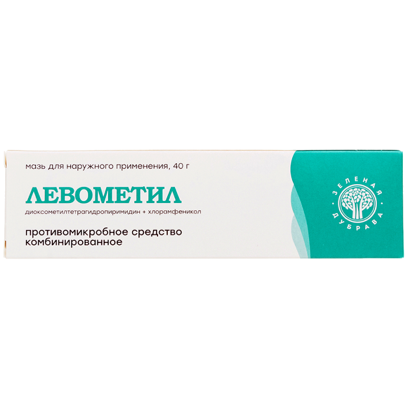 

Левометил 40 мг/г+7,5 мг/г мазь для наружного применения 40 г