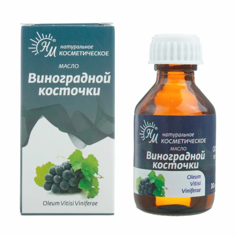 

Натуральные масла Масло косметическое Виноградной косточки 30 мл