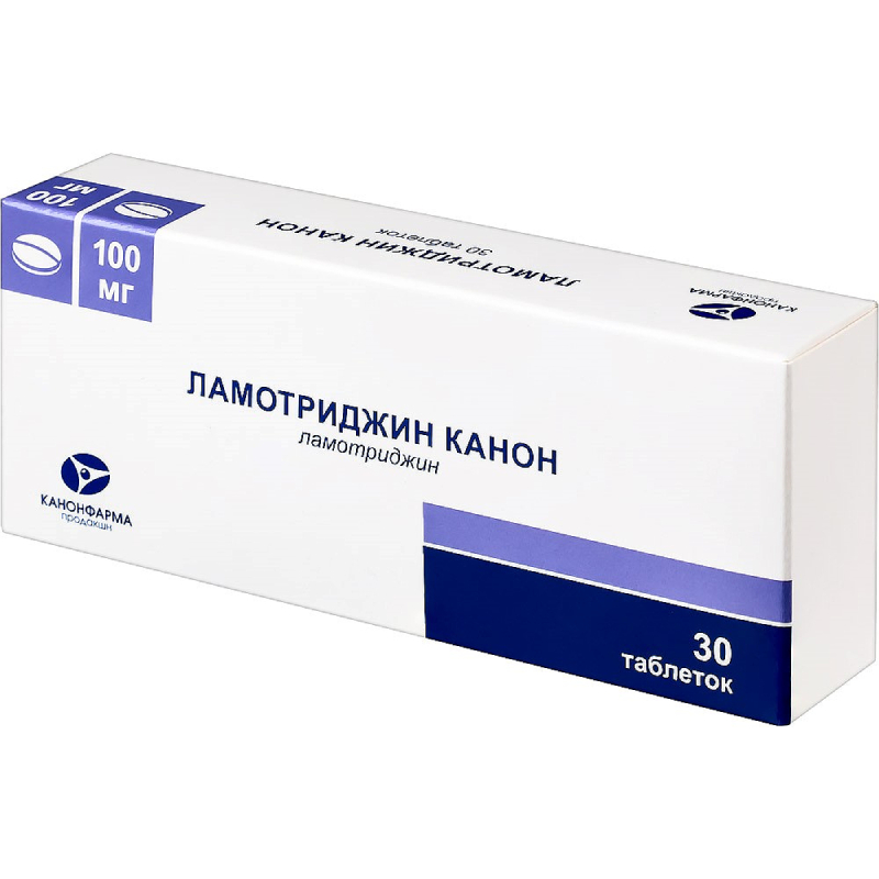 Изображение товара Ламотриджин Канон 100 мг таблетки 30 шт