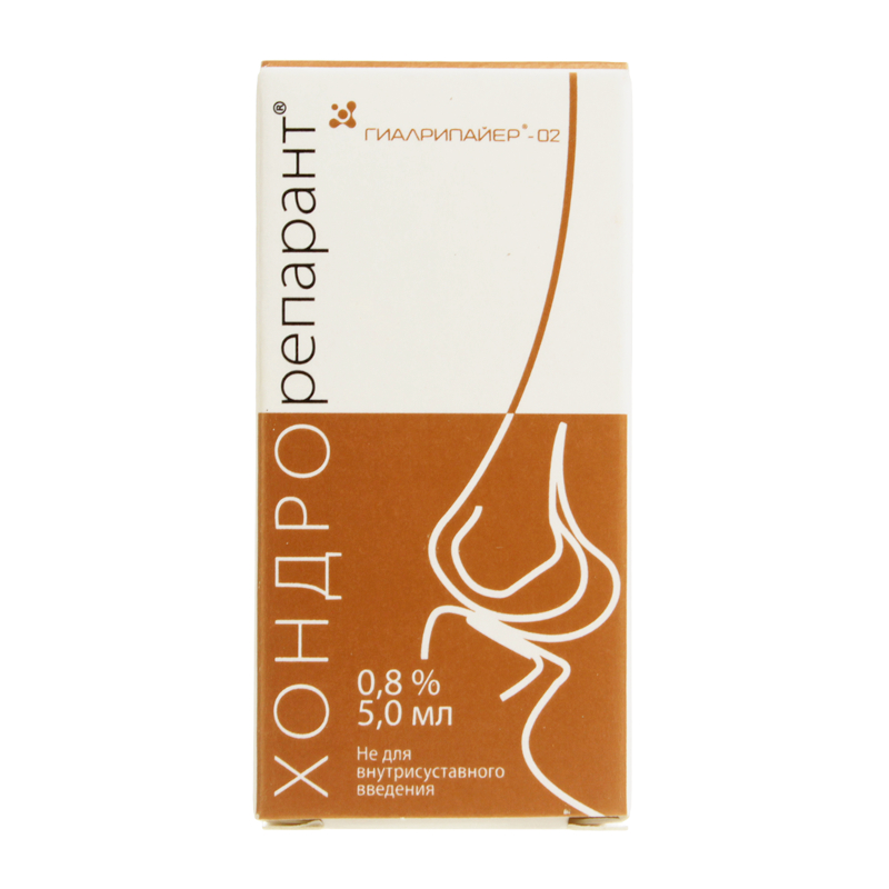 Изображение товара Гиалуроновый гель для инъекций Гиалрипайер-02 Хондрорепарант 0,8% 5 мл