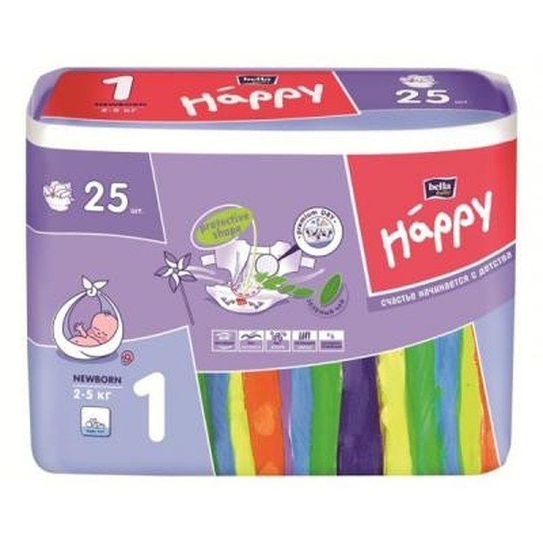 

Подгузники Белла Хэппи Ньюборн (2-5кг) №25