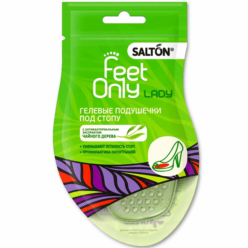 

Salton Feet Only Lady подушечка для стопы гелевая для женщин 2 шт