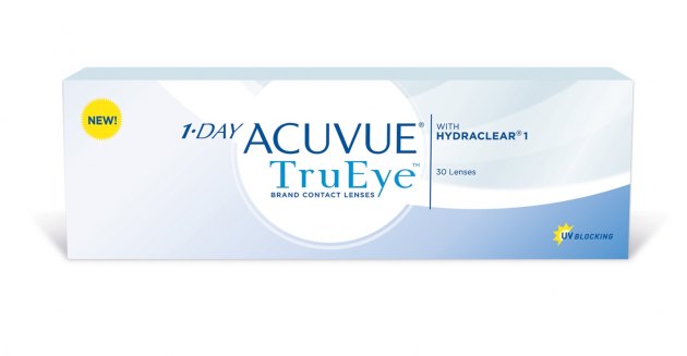 Линза контактная Acuvue 1-DAY TruEye BC=8,5 -1,25 30 шт крот и новый год