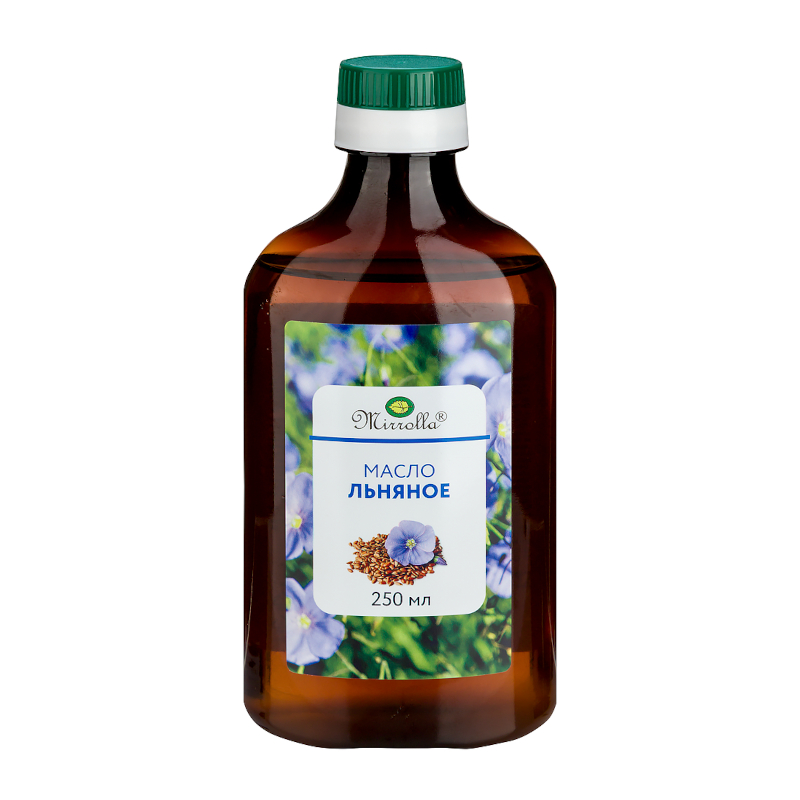 Изображение товара Mirrolla Масло льняное для приема внутрь 250 мл