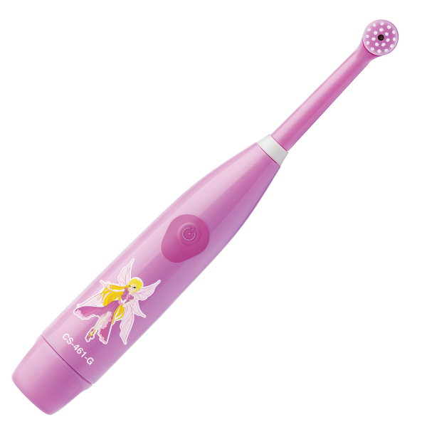 Зубная щетка CS-461-G Кидс электрическая Розовая оскар и розовая дама
