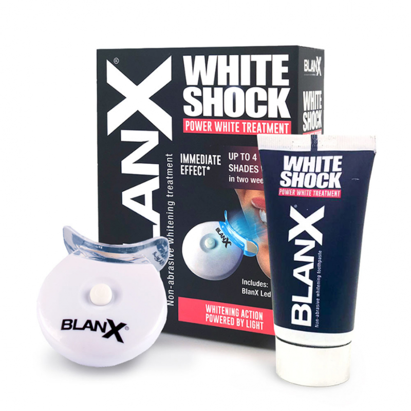 

BlanX White Shock Зубная паста отбеливающая с лампой-активатором 50 мл