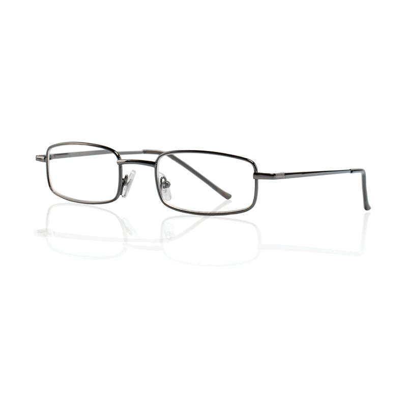 

Очки корригирующие Kemner Optics металлические прямоугол. для чтения +3,0 темно-серые