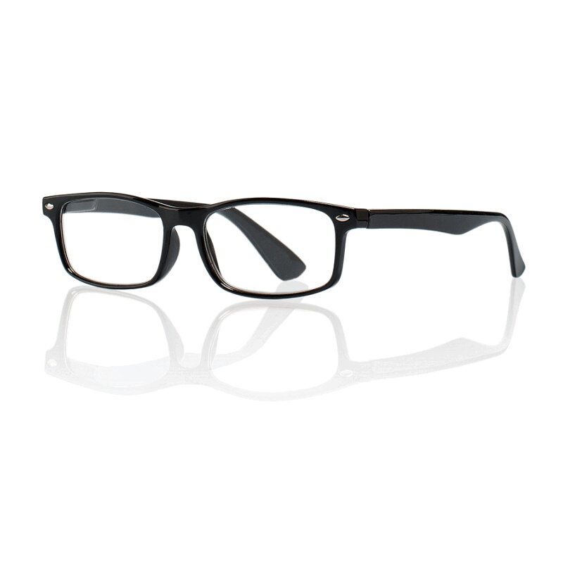 Очки корригирующие Kemner Optics глянцевые пластик для чтения +1,0 черные стразы самоклеящиеся очки розовые