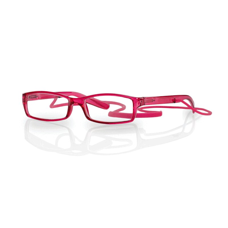 Очки корригирующие Kemner Optics глянцевые пластик со шнуром для чтения +1,0 розовые красная жара очки к востоку от рая