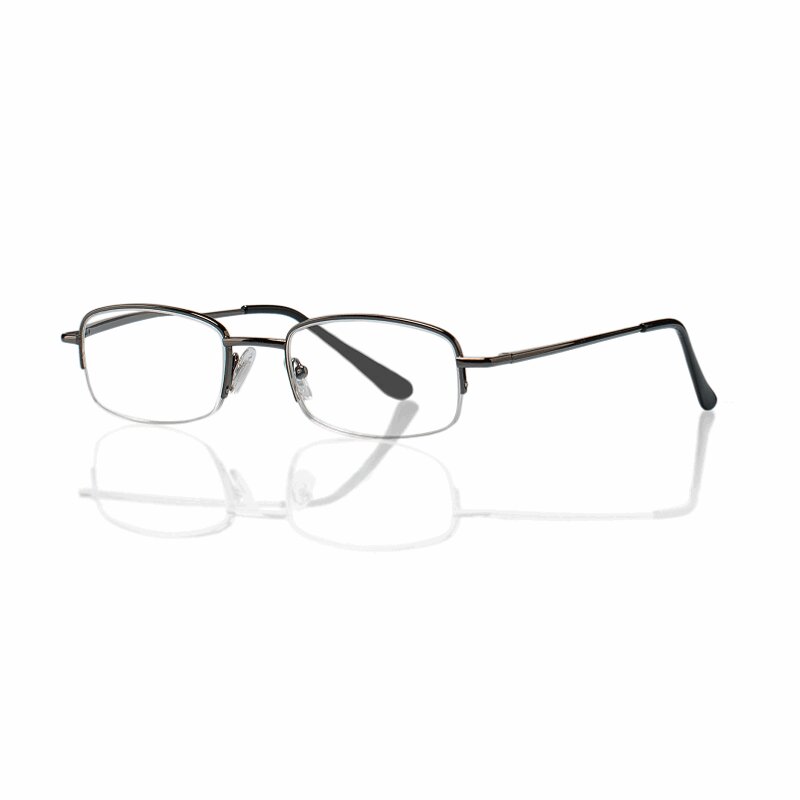Очки корригирующие Kemner Optics металл.полукруглые для чтения +1,0 темно-серые очки франциска ассизского