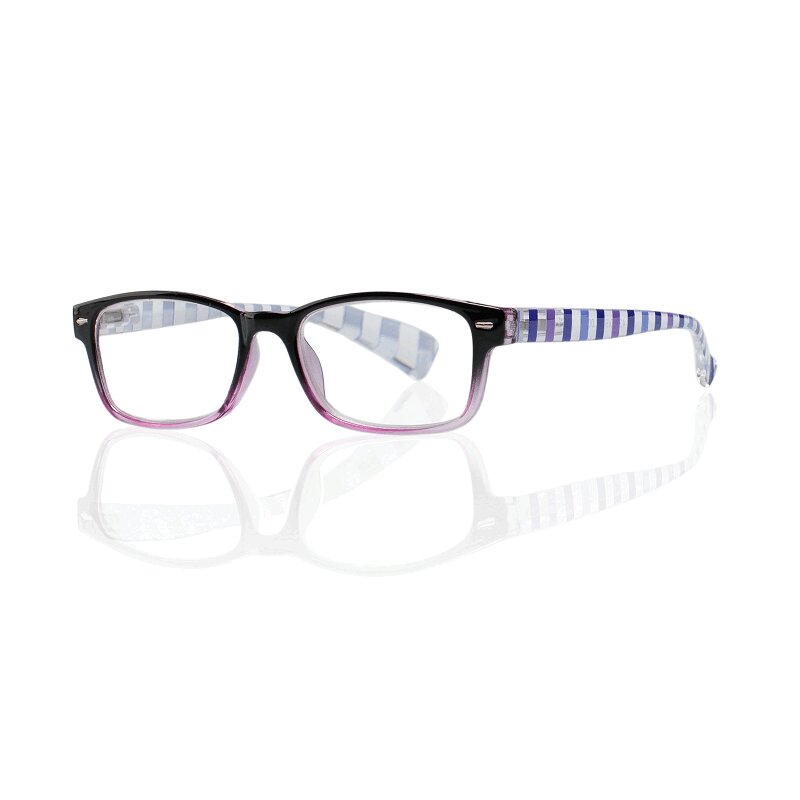 

Очки корригирующие Kemner Optics пластик для чтения +1,0 с градиентом черно-фиолетовые
