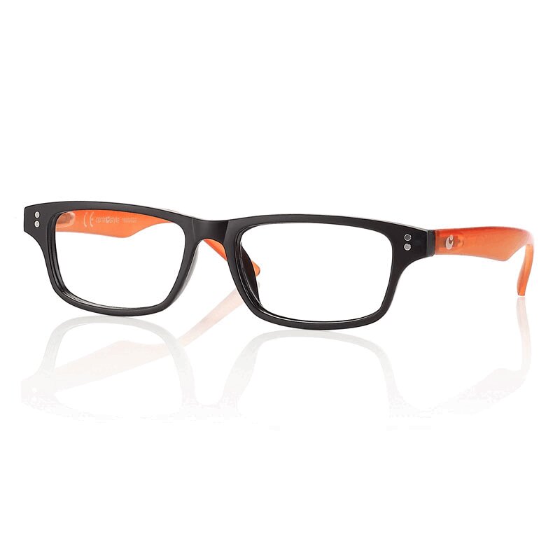 Очки корригирующие Centro Style для чтения +3,0 матовые черно-оранжевые стразы самоклеящиеся очки розовые