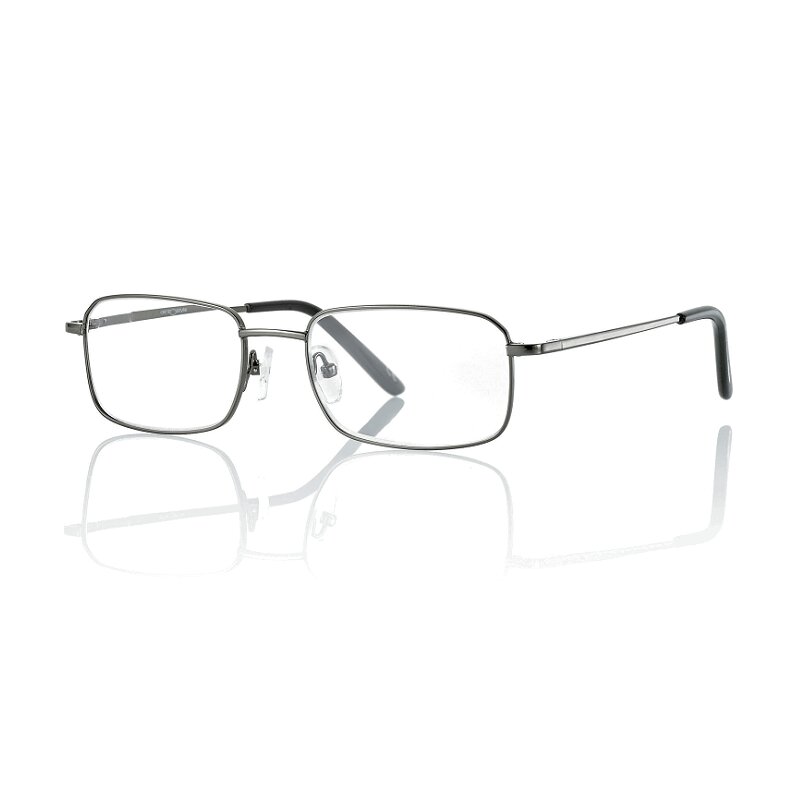 Очки корригирующие Centro Style металлические округлые для чтения +2,5 серые очки франциска ассизского